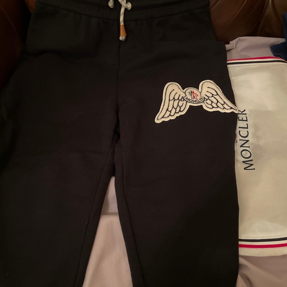 Moncler x Palm Angels first collab Sweatpants with Wing Patch rare authentic